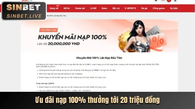 Thưởng nạp lại hàng ngày/tuần Cwin666